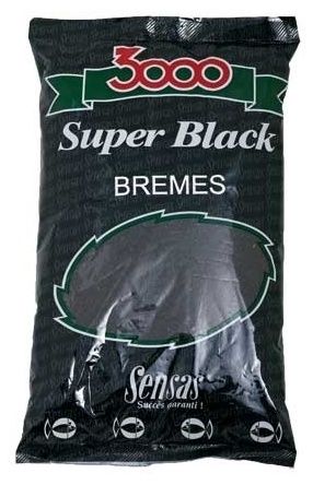 Корм Sensas R60751 3000 Super Black Bremes Лещ 1 Кг