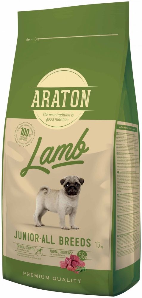 Корм Araton Dog Junior Lamb Для Щенков Ягненок 15 Кг